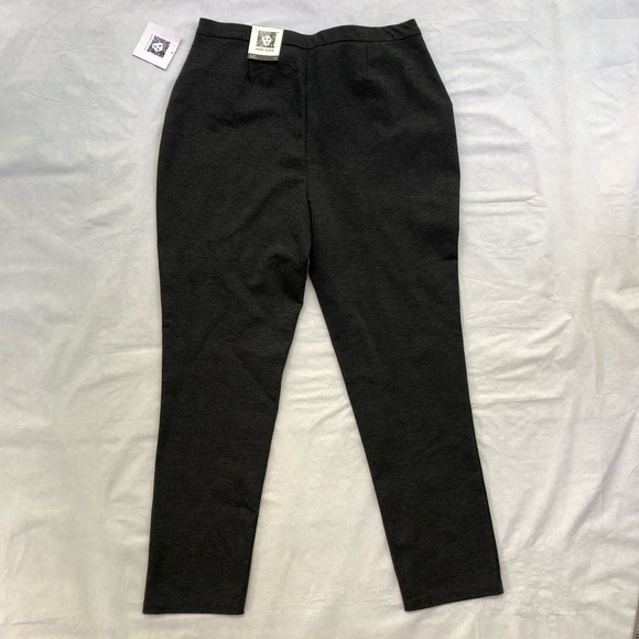 NWT Anne Klein Dark Grey Slim Ankle Pant Size M - Picture 2 of 8